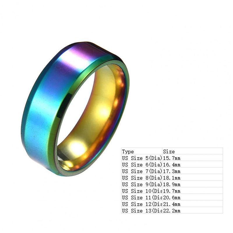 Vendita calda Uomo Argento Nero Acciaio Inossidabile Classico Colore Solido Metallo Bianco Matrimonio Fidanzamento Per Uomo Gioielli Anello Fascia_voghion.com