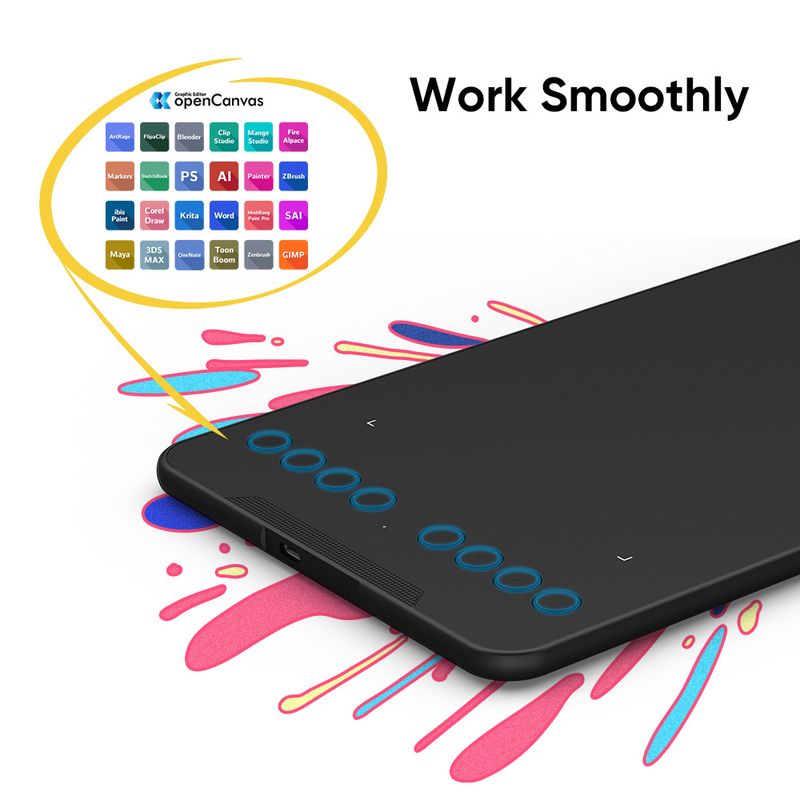 7x4 Inch XPPen Graphics 8 Express Keys 16384 Levels Battery-free Digital Drawing Pen Tablet Supports Android Windows Mac_voghion.com