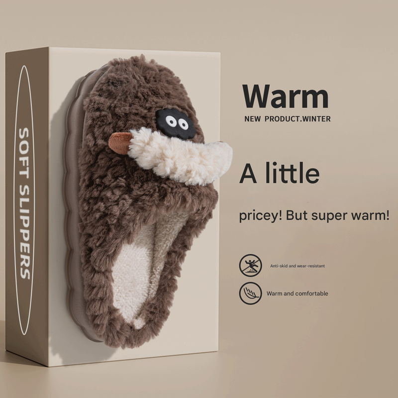 MTX Dicken Sohlen Baumwolle Frauen Winter 2025 Neue Home Indoor Paar Niedliche Flauschige Hausschuhe Für Männer Herbst_voghion.com