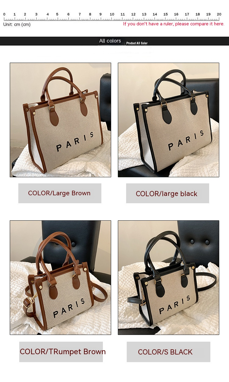 Borse di grande capacità, borse a tracolla versatili e alla moda, borse di tela, borse a mano, borse grandi_voghion.com