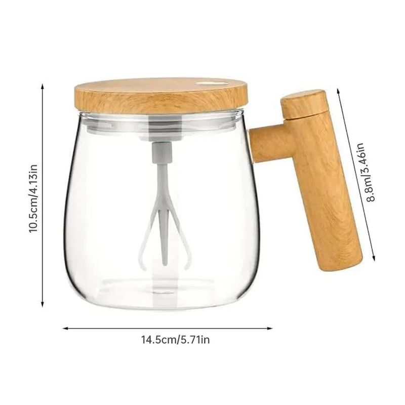 Electric automatic stirring cup 400ml coffee stirring cup self-adjusting cup (without battery)_voghion.com