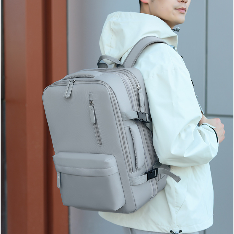 Mochila de viagem Mochila masculina pode ser expandida Viagem de negócios Viagem Grande capacidade Computador Mochila escolar Mulheres_voghion.com