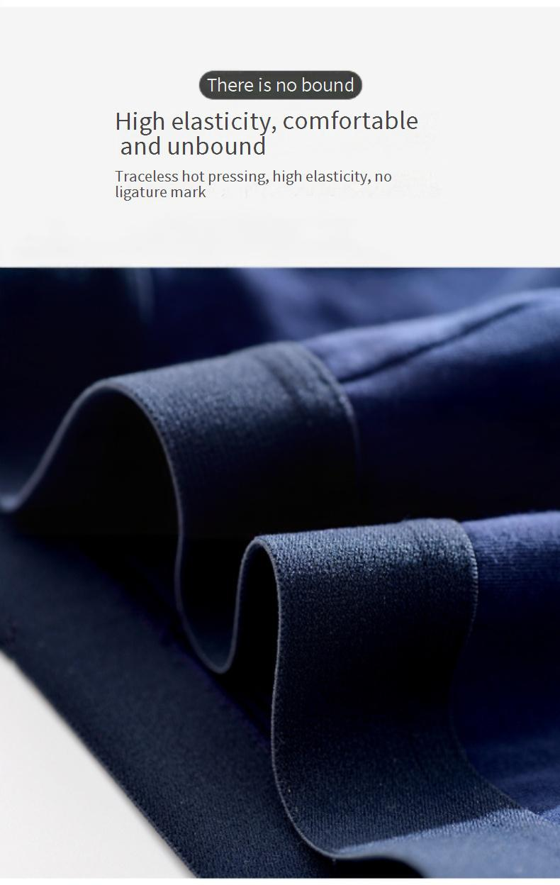Sous-vêtements pour hommes en coton à fibres longues, sous-vêtements classiques pour hommes, caleçons boxeurs respirants antibactériens taille moyenne en pur coton_voghion.com