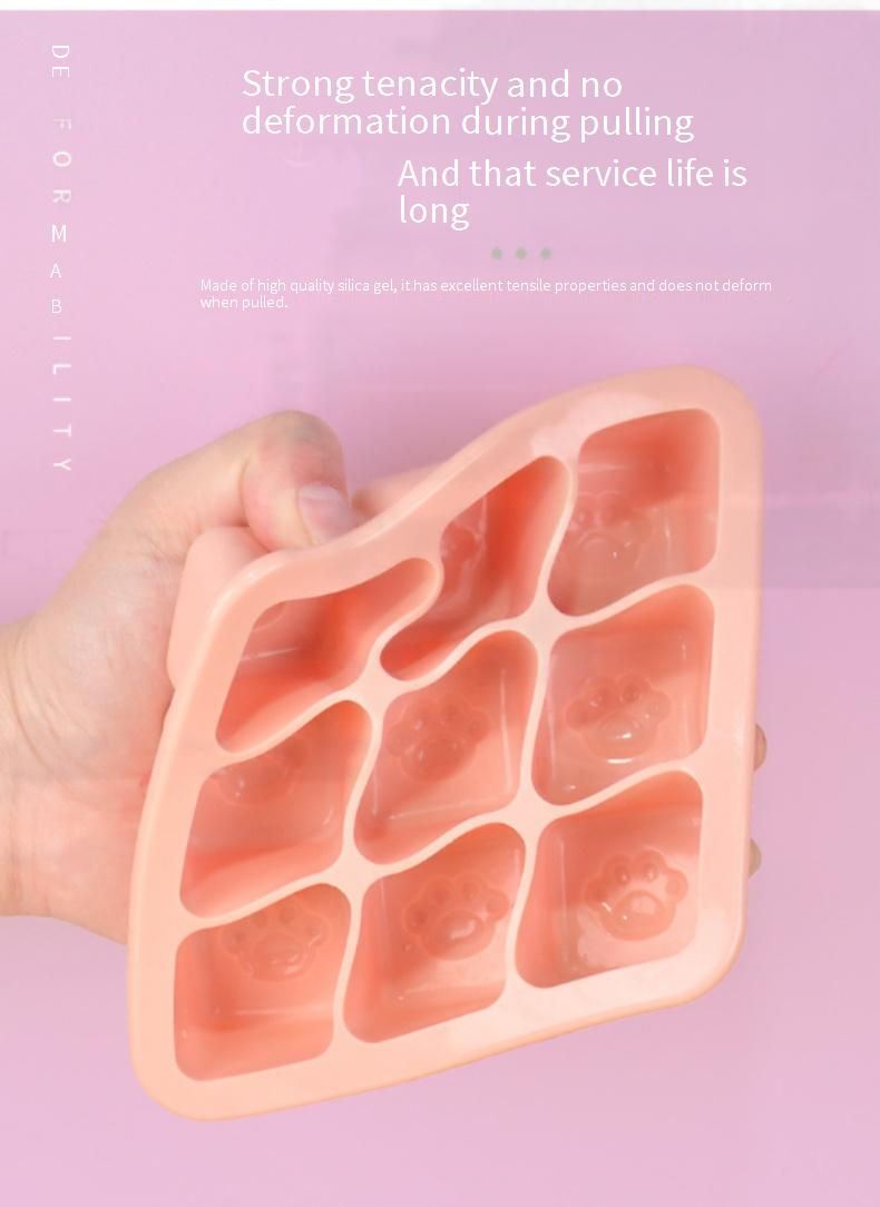 Cat Paw Silicone Mold (Multi-Purpose For Ice Cubes, Jelly, Baby Food & Steamed Cakes - BPA-Free, Reusable)_voghion.com