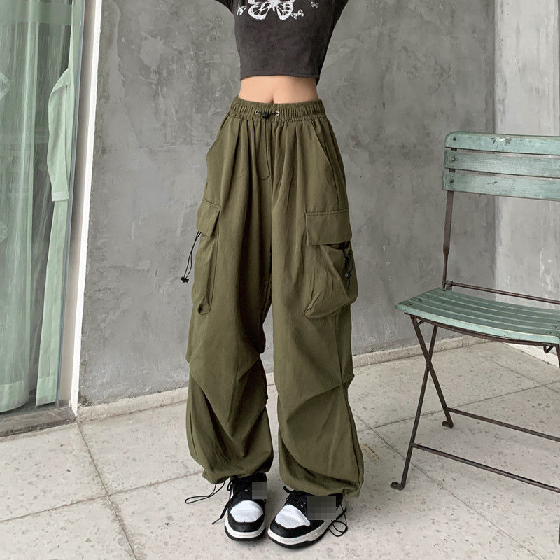 Pantaloni da jogging mimetici eleganti ad asciugatura rapida da donna - Pantaloni da strada ultraleggeri con gamba larga, polsini regolabili e vestibilità bidirezionale per la danza e l'estate_voghion.com