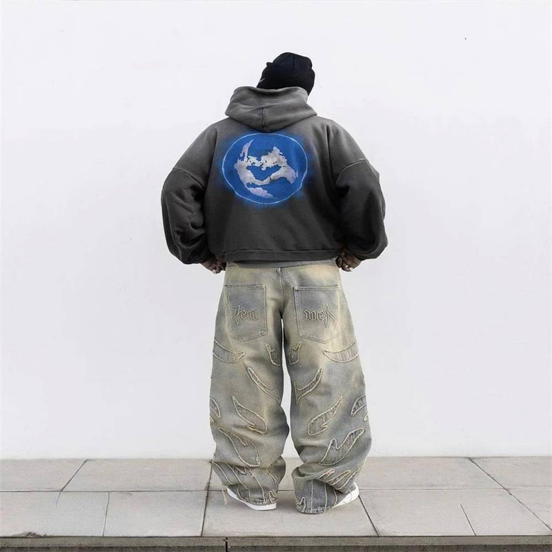2025 American-Style High Street Hip-Hop Vintage Do Old Jeams Men's Cotton Mid Waist Straight Type Retro Styling Water Washing Denim Long Pants S-3XL_voghion.com