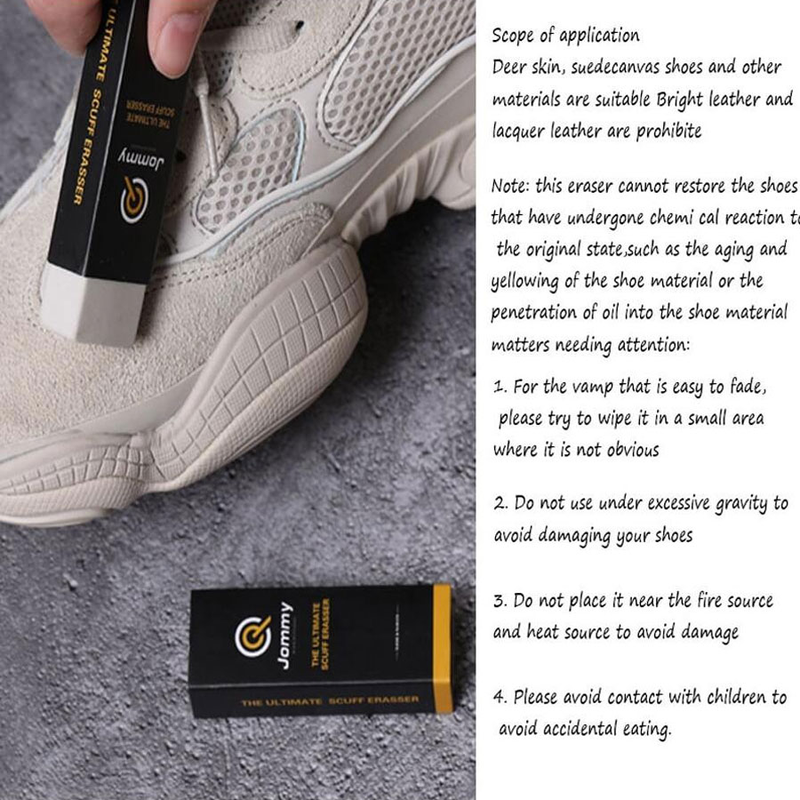 1pc White Portable Shoe Polisher For Cleaning_voghion.com