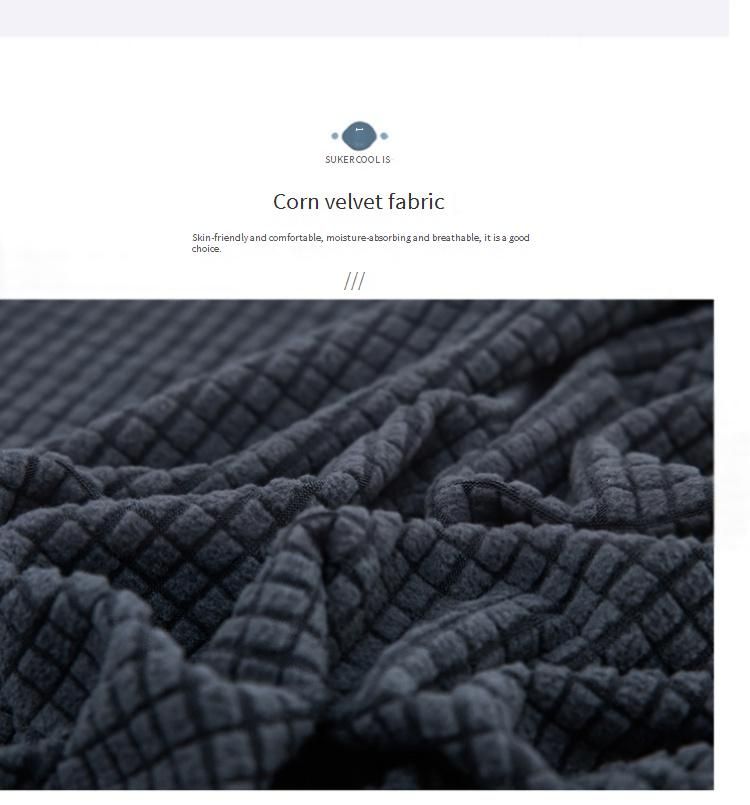 Copridivano elasticizzato in maglia di mais - Copridivano in pile spesso a copertura totale per divani, poltrone e divani componibili (diversi colori e misure)_voghion.com