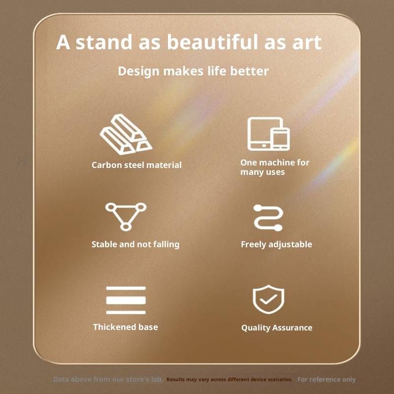 Multi-Angle Overhead Phone Stand With Heavy Base – Adjustable For Live Streaming, Video Calls & Content Creation (Fits Phones & Tablets)_voghion.com