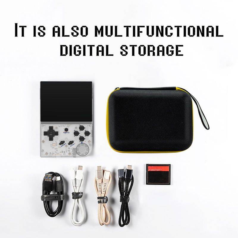Kunjiuyou Container Lehká, odolná proti pádu Přenosná EVA herní konzole Úložný vak pro Miyoo Mini Plus - černý_voghion.com
