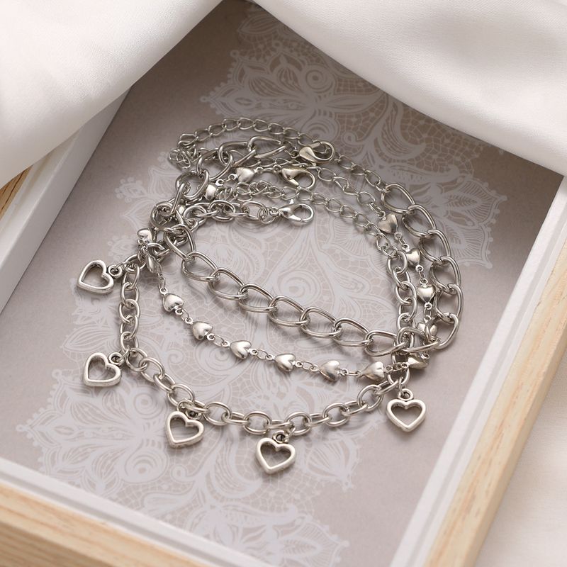 Fashion Five-pointed Star Infinite Eight-character Butterfly Pendant Zircon Cuban Chain Anklet Beach Vacation Travel Jewelry_voghion.com