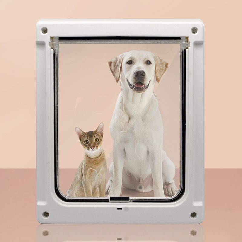 Supplies Pet Cat Blocker Cage Zaun Loch Passage Zwei-Wege-Hundetür_voghion.com