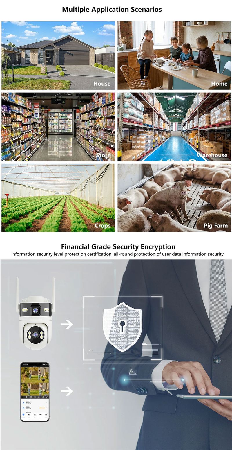 Yoosee Smart Bullet Camera - Wireless WiFi Surveillance HD Night Vision Mobile Remote_voghion.com