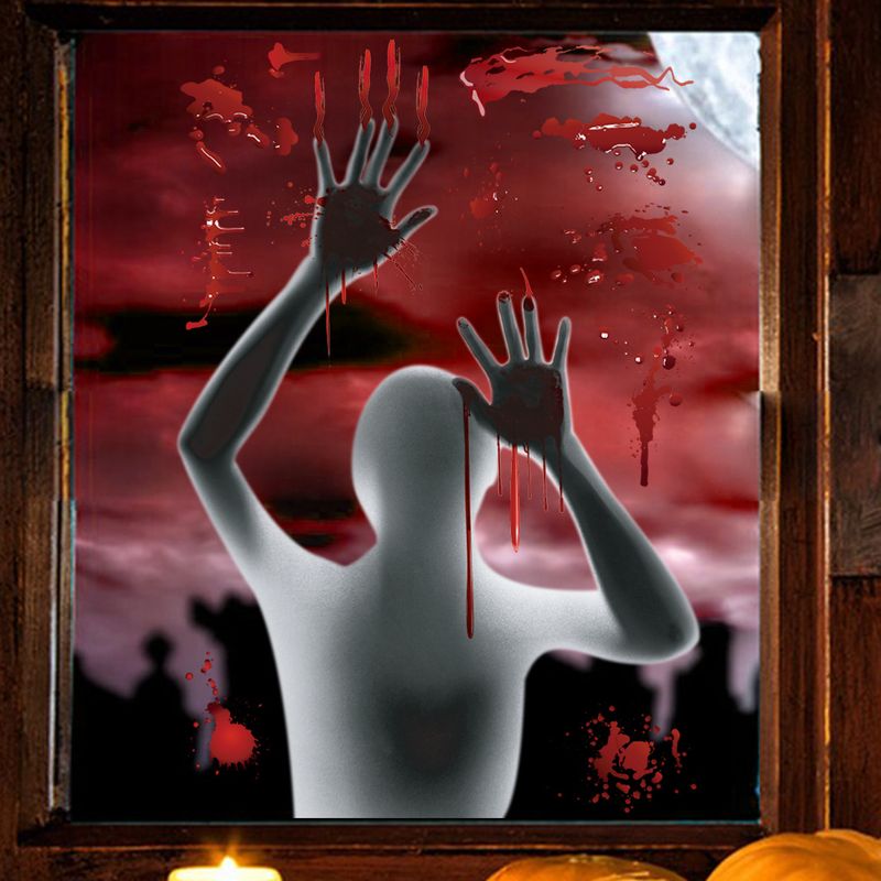 Horror Halloween self-adhesive ghost shadow handprint AFH1243 party window decoration wall sticker_voghion.com