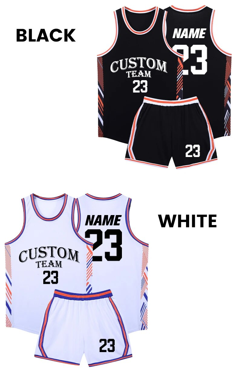 Mundury dziecięce Niestandardowe 100% siatka poliestrowa Oddychająca koszulka chłopięca Szybkoschnące koszulki do koszykówki 2302_voghion.com