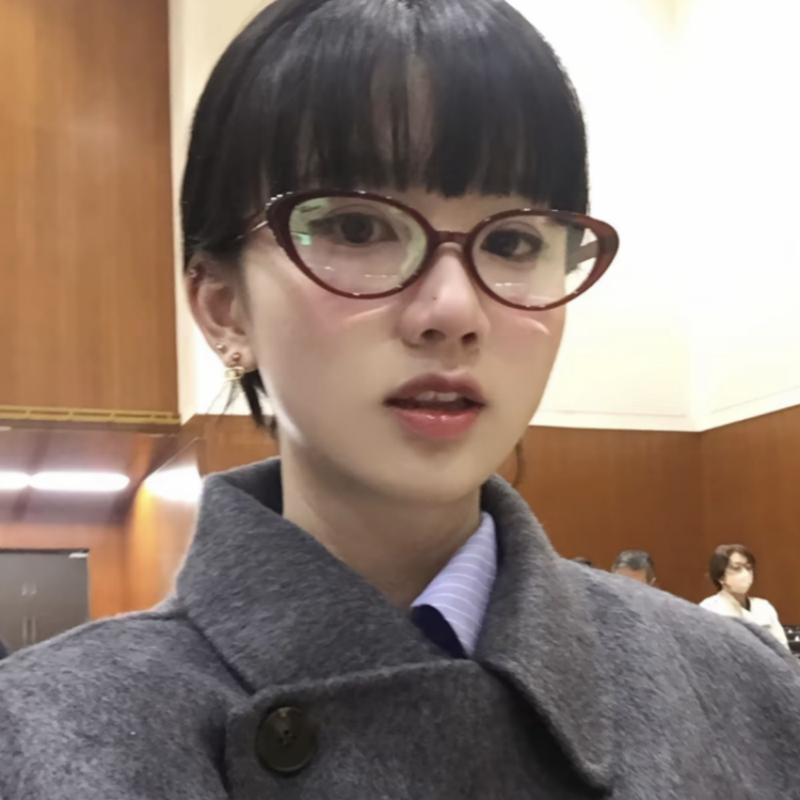 Rote Katzenaugenblendung, geeignet für runde Gesichter, schlanke Schüler, Anti-Blaulicht, Anti-Myopie, koreanische Version des flachen Lichts_voghion.com