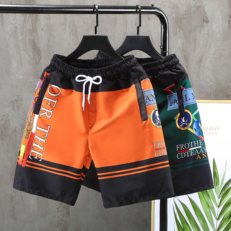 Fat Plus Size Fat Summer Locker sitzende Herren-Shorts Trendy und modische halbe Strandhose Lässige Mittelhose_voghion.com