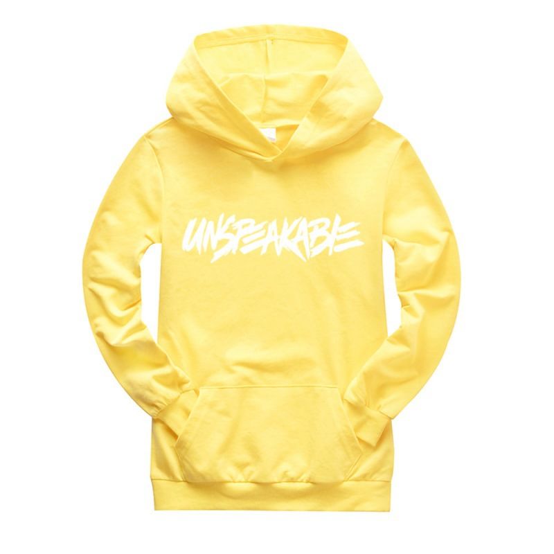 Felpa con cappuccio e tasca a maniche lunghe per bambini, modello K1146, taglia 100-170_voghion.com