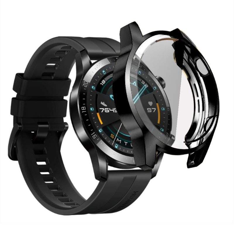 TPU Protective Case Full Cover Frame Protector for Huawei Watch GT2 46mm Watch_voghion.com