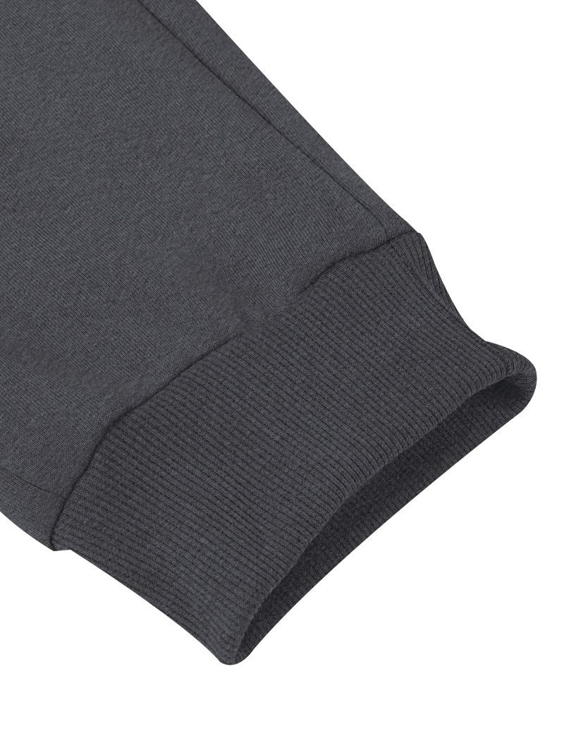 Completo da uomo con giacca con cappuccio e pantaloni della tuta foderati in pile – Comfort casual per l'inverno (blu navy/antracite/nero/grigio chiaro)_voghion.com