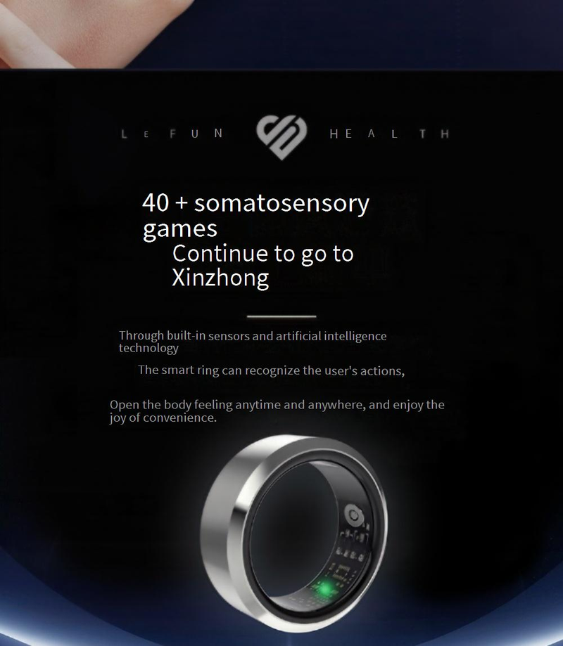 Other Consumer Electronics New Smart Ring Smartring Blood Oxygen Heart Rate Black Technology Waterproof Bluetooth Ring_voghion.com