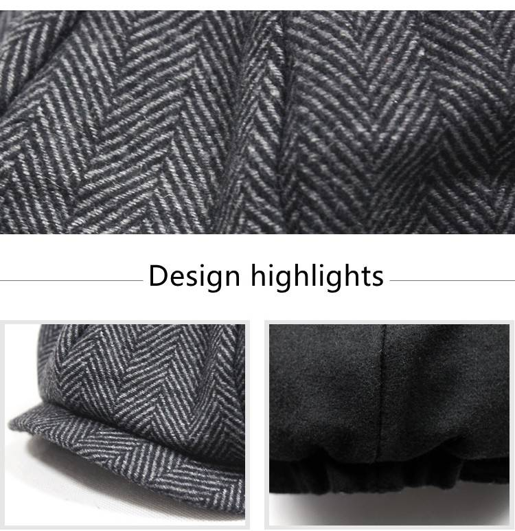 High-quality Designer Woolen Octagonal Hats/newsboy Hats/berets/baseball Caps/outdoor Men's And Women's Hats/painter Hats_voghion.com