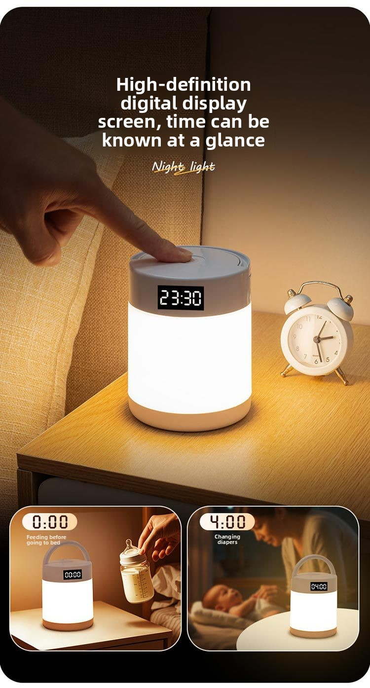 Nachtlicht mit einstellbaren Farben und Fernbedienung, geometrisches ABS-Design, EU-CE-zertifiziert – Schreibtischlampe für Arbeitszimmer, Kinderzimmer und Schlafzimmer_voghion.com