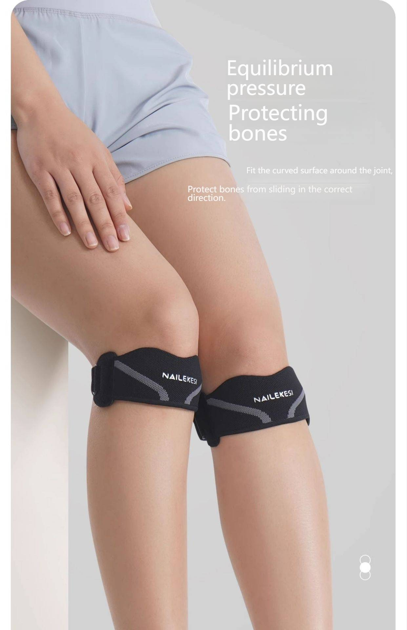Professionele unisex kniebrace voor hardlopen, wandelen, badminton en sport - ademende compressiekous met siliconen vulling_voghion.com