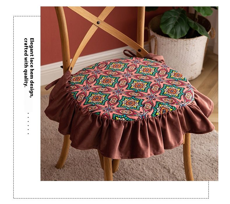 Floor Cushion – Hand-Carry Tatami Seat With Thick PP Fill (40x40cm, Washable Polyester Cover, Bohemian & Floral Patterns)_voghion.com