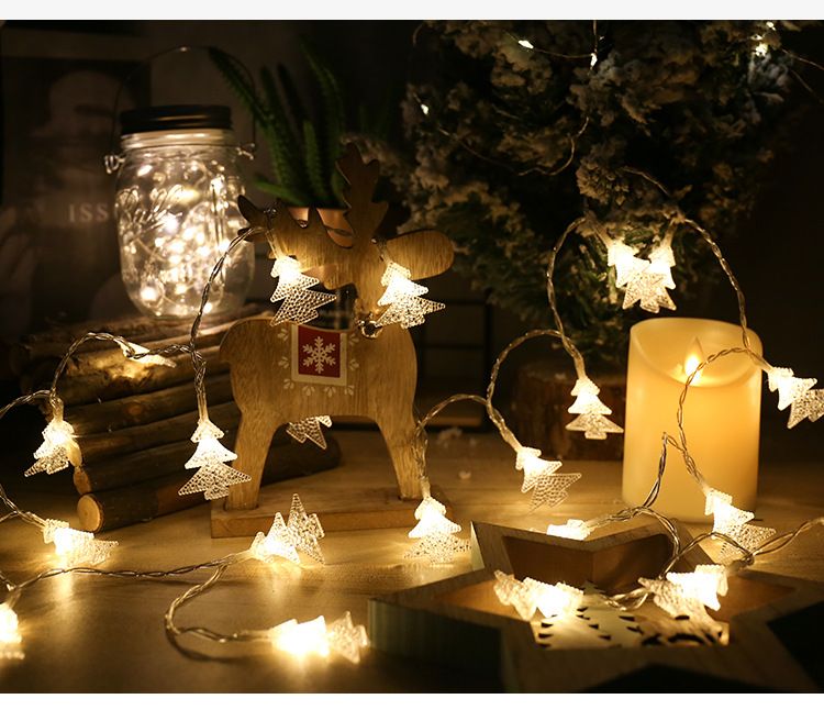 "Christmas LED String Lights - Battery & Plug-in Operated, Warm White/Cool White/Multi-Color, IP65 Waterproof For Indoor_voghion.com