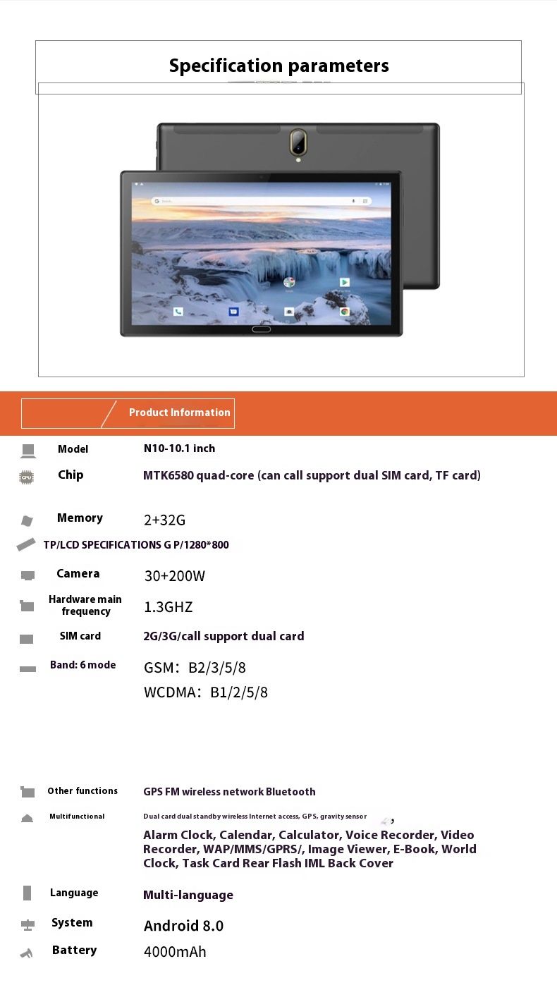 Tablet 2024 neues Vollnetzwerk Android High-Definition-Dual-Card-Handy-Anruf-Geschenk_voghion.com