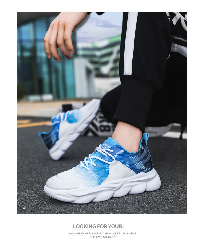 Uomini sportivi semplici e traspiranti, adolescenti alla moda e versatili, che corrono per comodi uomini alla moda in stile coreano_voghion.com