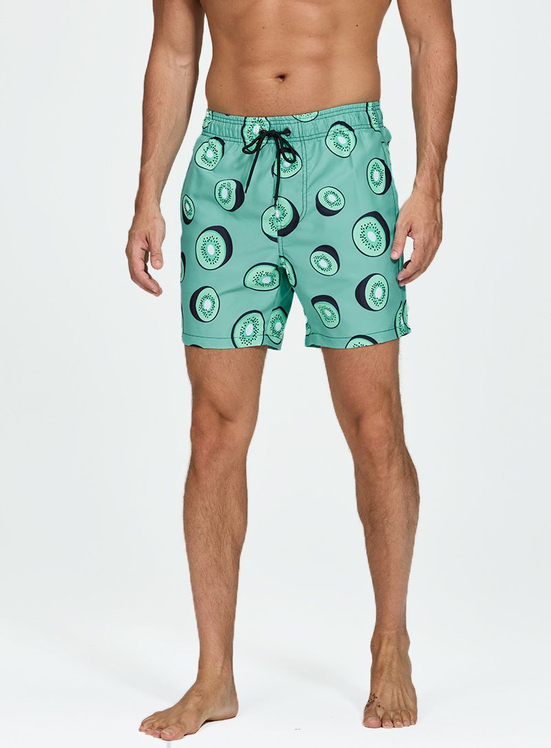 Herrenbekleidung Lockere, lässige Vierpunkt-Strandhose_voghion.com