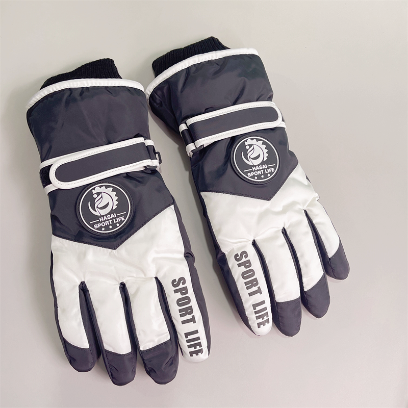 Couple style ski gloves women in winter, warm cold resistant with thick velvet anti freezing touch screen, electric_voghion.com