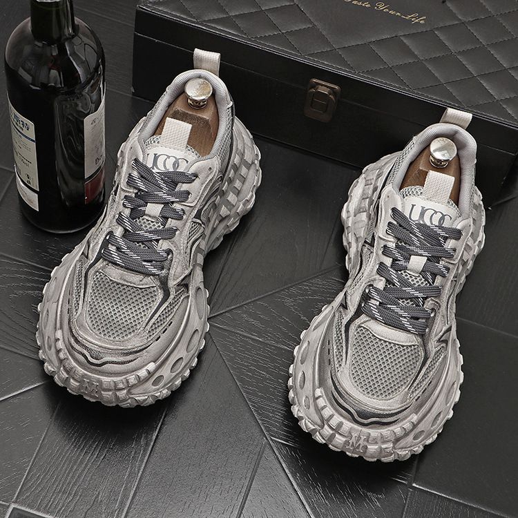 Retro Herren Ins Dad Schuhe dicke Sohle lässig trendige Herren vielseitige alte Stil Reifensohle Jugendmode Herrenschuhe_voghion.com