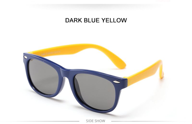 Neuheiten Fashoin Kinder Polarisierte Sonnenbrille Jungen Mädchen Vintage Silikon Kinder Sonnenbrille Stilvolle Safty TR90 Brillen Baby_voghion.com