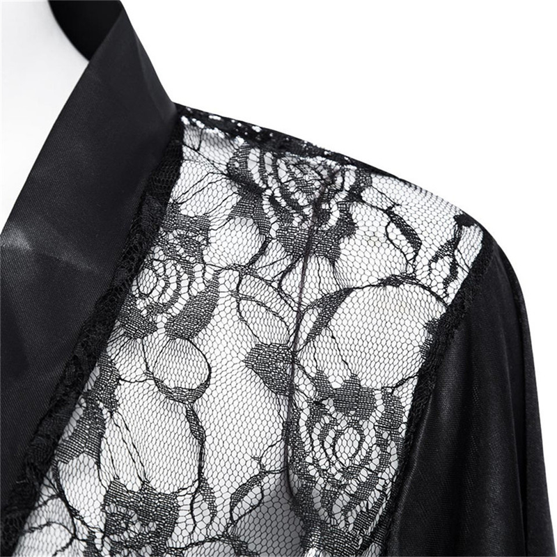 Women's Silk Lace Kimono LSTRY_voghion.com