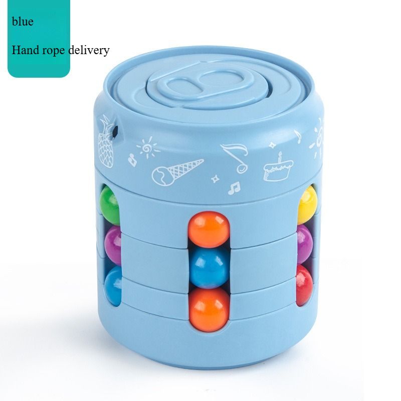 Rotating Gyro Children's Rubik's Cube Coke Magic Bean Coke Magic Bean Magic Bean Finger New Rubik's Cube Toy Easy Pull_voghion.com