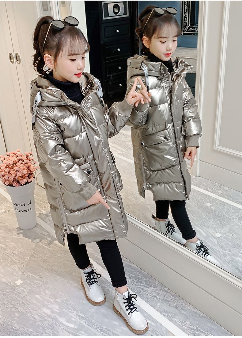 Giacca imbottita in cotone per ragazze e ragazzi, principessa, 2024, capospalla invernale di Capodanno, elegante, di taglia media e grande, per bambini_voghion.com
