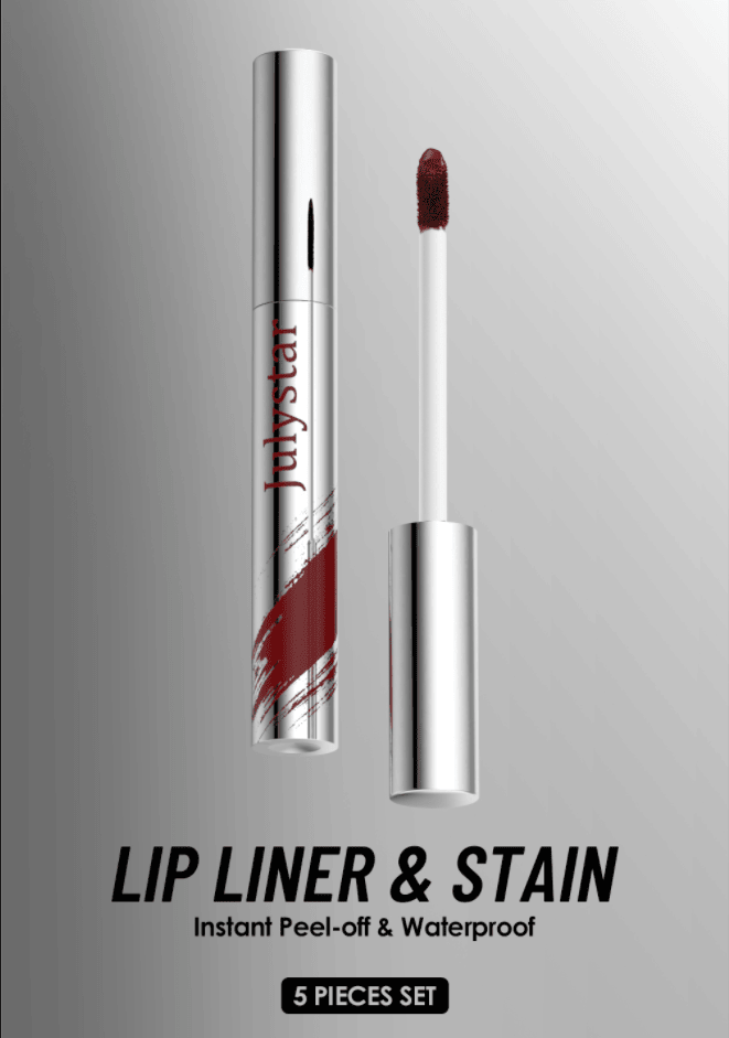 PSJ701-069M Lipstick Tear Strip Lip Gloss, Makeup Mist Face Brush, Long-lasting Waterproof Easy-to-Color Lipline, 5-color Tear Strip Moisturizing Lip Gloss, Velvet Lip Gloss Texture 24h, Single Ite_voghion.com