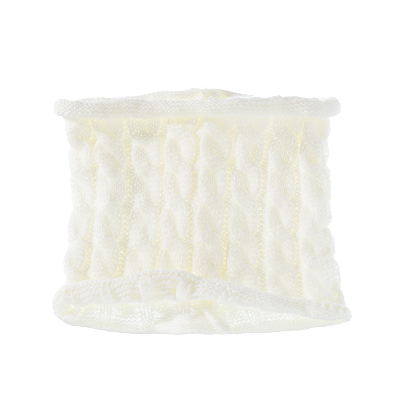 Baby clothing wool monochrome twist warm children's hat scarf gloves two or three sets_voghion.com