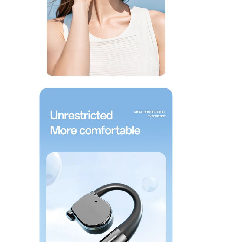 New Wireless Bluetooth M111 AI Smart Translation Earphones OWS Non-In-Ear Over-Ear Long Battery Life_voghion.com