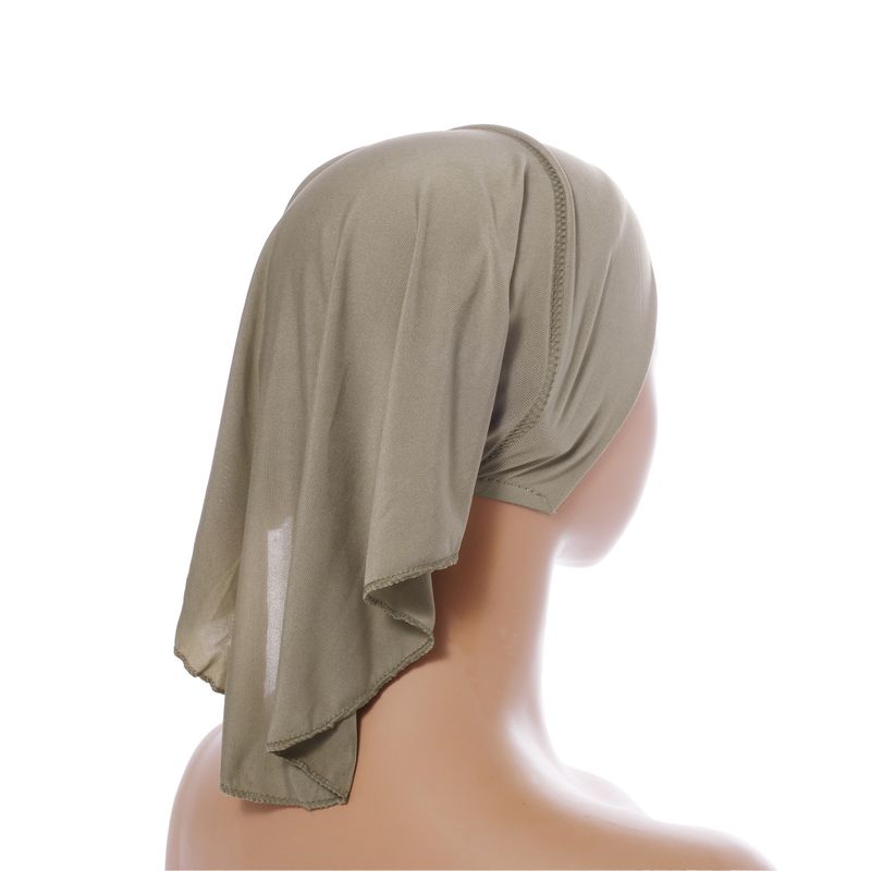 Meitong new multi color crystal long tail bottoming hat breathable smooth can be worn outside tube hat Baotou hat_voghion.com