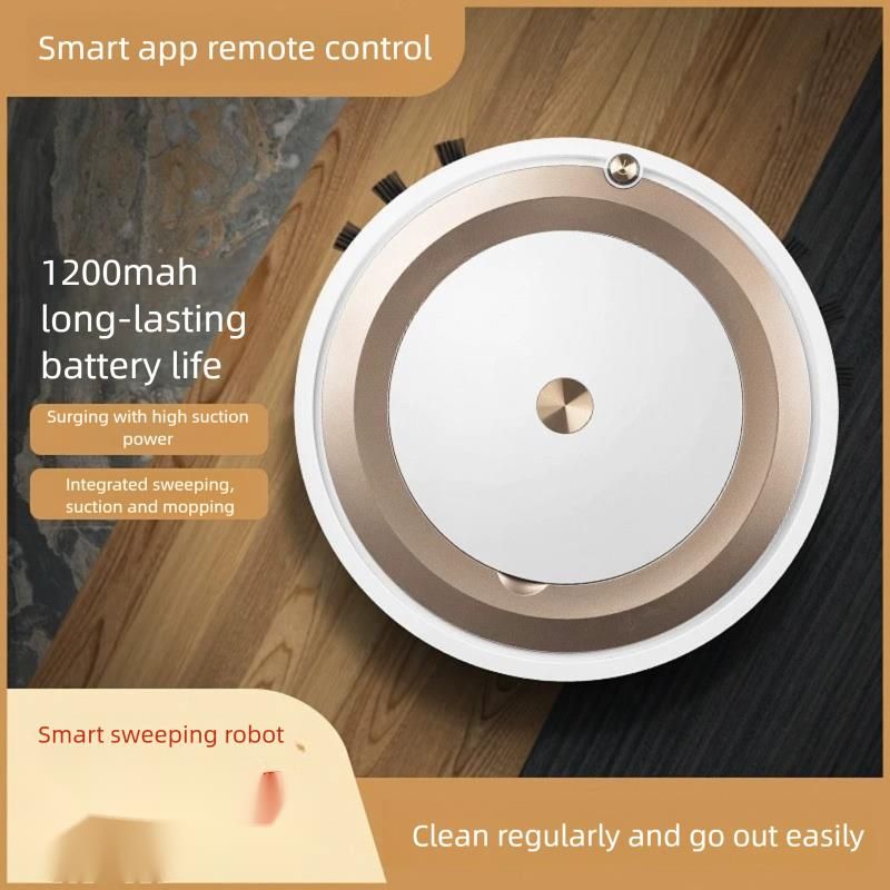 APP Robot Vacuum, Smart Mapping Sweep/Mop/Vacuum, 120min Runtime, Carpets & Hard Floors Cleaning_voghion.com