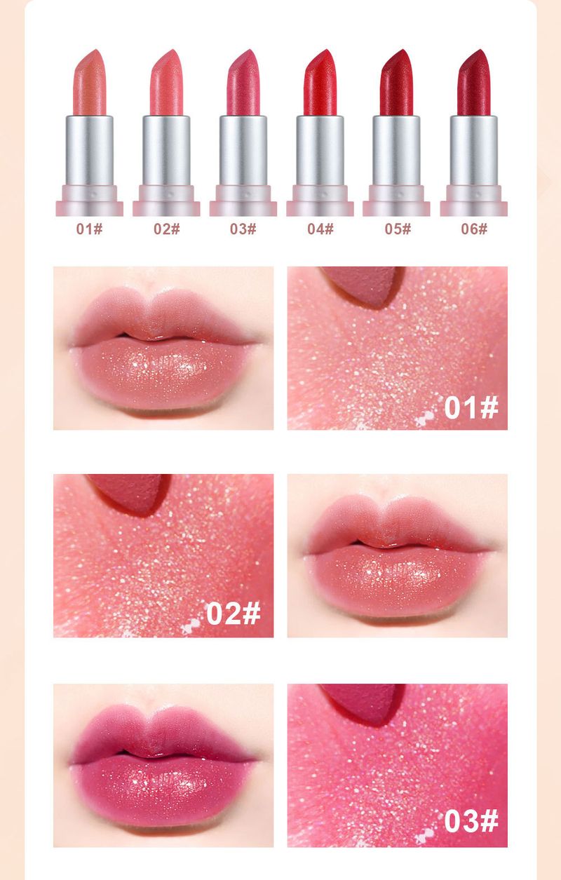 Gilded Pearlescent Lipstick - Moisturizing Shimmer Lip Balm With Fine Glitter, Available In Grapefruit & Starry Mermaid Shades_voghion.com