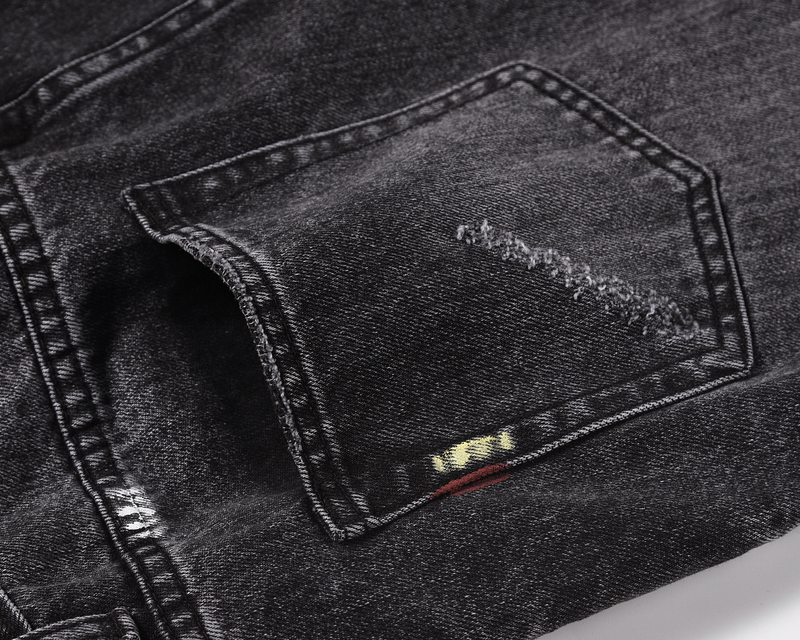 Ropa para hombres 24 pantalones holgados y acampanados con bigotes de gato rotos y con diseño tridimensional para hombres y mujeres_voghion.com