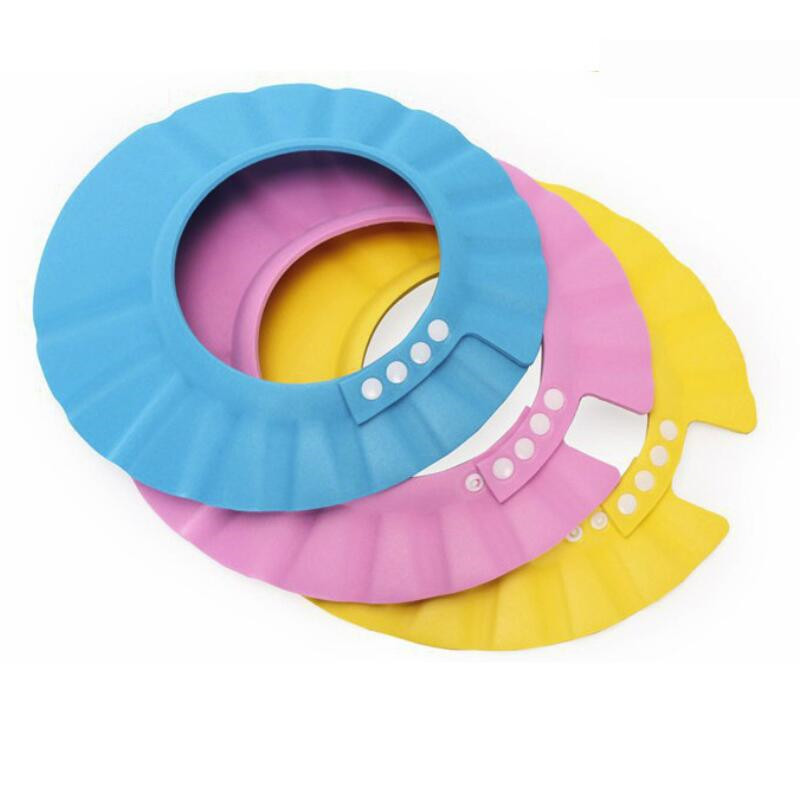 Gorro de baño seguro para ducha y champú, gorro suave para baño de bebé, protector para el cabello, gorro de ducha para niños_voghion.com