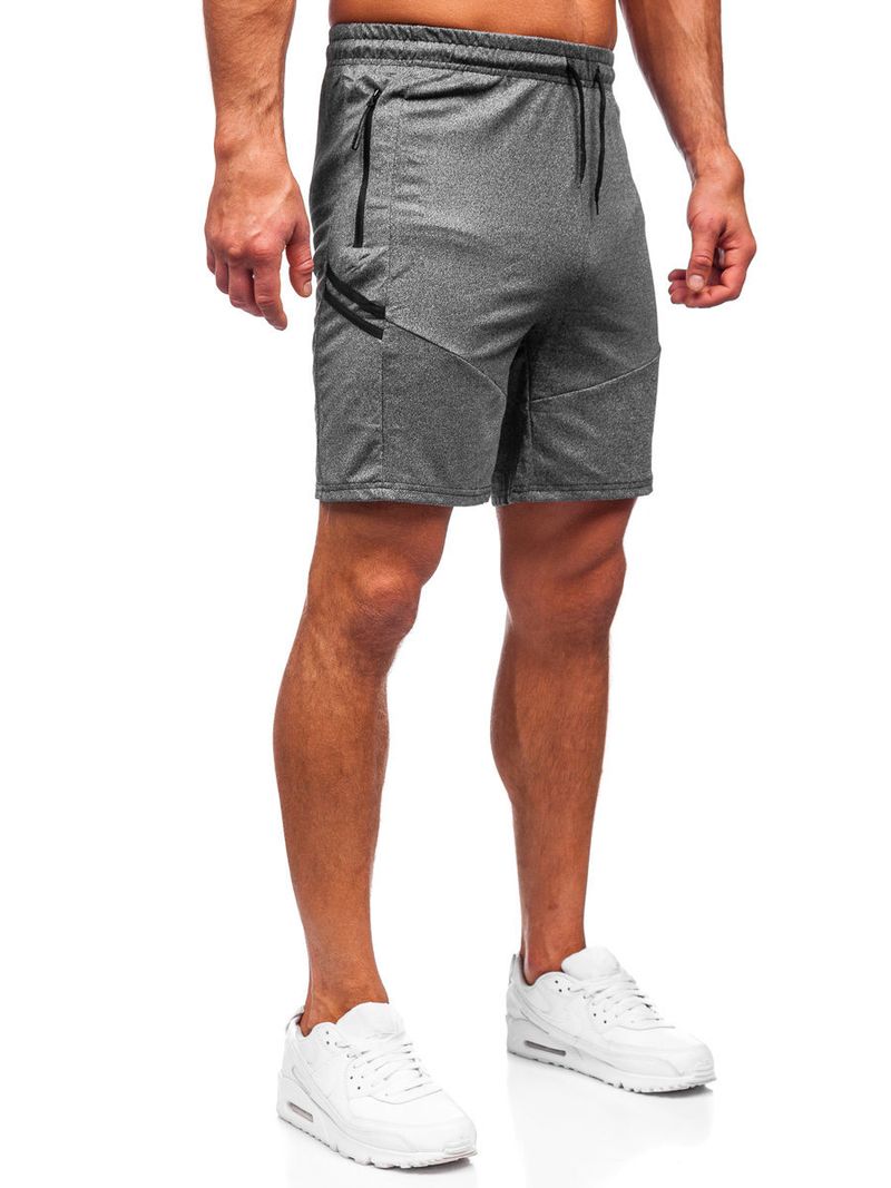 Pantaloncini sportivi da uomo a cinque quarti, pantaloncini casual da calcio e da corsa_voghion.com
