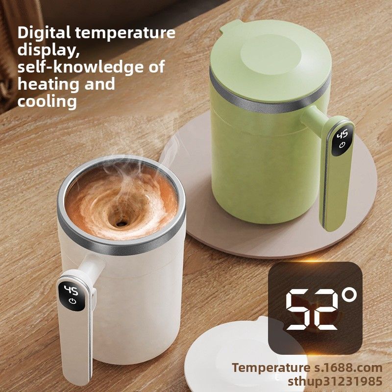 New Model Automatic Stirring With Insulation, Intelligent Temperature Measurement, Magnetic Electric Portable Coffee_voghion.com