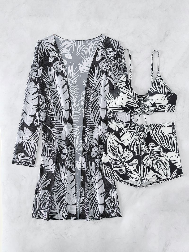 Women's Clothing Multi-color fashion bikini three-piece swimsuit for women_voghion.com